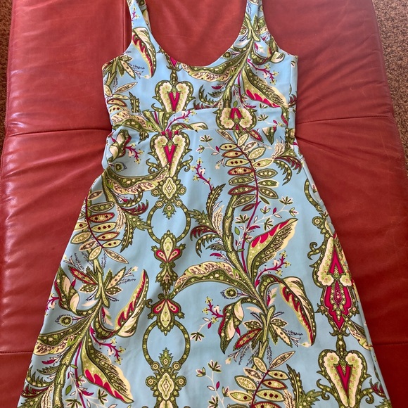 Jude Connally printed dress XS - aqua blue/green - Picture 3 of 11